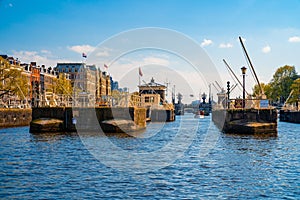 Stunning view of Amsterdam canals