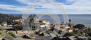 Stunning view of the Ballenas Peninsula near the resort town of Punta del Este, Maldonado, Uruguay photo