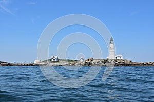 Stunning View of Boston Light in Boston Harbor