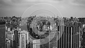 Stunning view of a breathtaking view of a Sao Paulo cityscape in Brasil