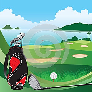 Golf course background