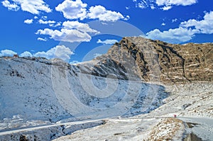 Stunning view of Fagaras mountains in winter