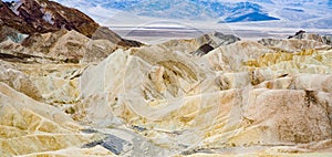 Stunning view of famous Zabriskie Point in Death Valley National Park, California, USA