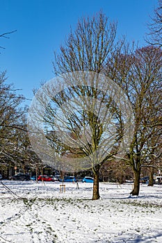 Stunning view footage of the snow taken in Harrogate