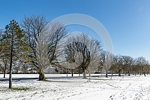 Stunning view footage of the snow taken in Harrogate