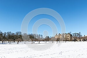 Stunning view footage of the snow taken in Harrogate