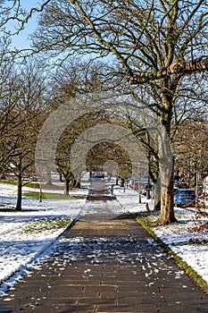 Stunning view footage of the snow taken in Harrogate