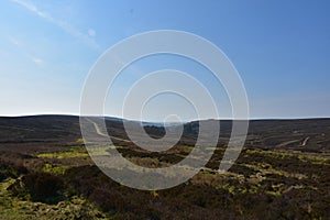 Stunning View of the Moorlands in North Yorkshire England