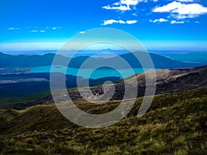 Stunning view of the mountainous Tongariro Crossing, New Zealand