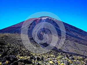 Stunning view of the mountainous Tongariro Crossing, New Zealand