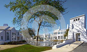 Stunning view, on a perfect day, of Lake Marilyn in Alys Beach, Florida