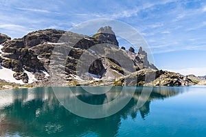 Stunning View of Schottensee lake near Pizol