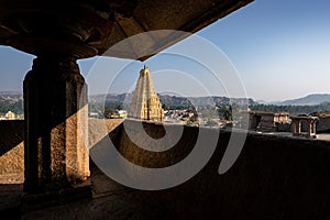 Stunning view at Sree Virupaksha Temple, Hampi, Karnataka, India