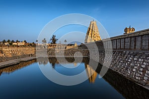 Stunning view at Sree Virupaksha Temple, Hampi, Karnataka, India