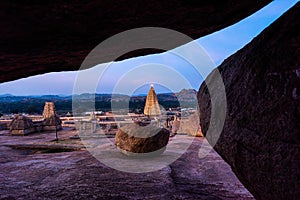 Stunning view at Sree Virupaksha Temple, Hampi, Karnataka, India