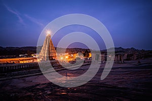 Stunning view at Sree Virupaksha Temple, Hampi, Karnataka, India