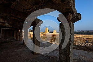 Stunning view at Sree Virupaksha Temple, Hampi, Karnataka, India