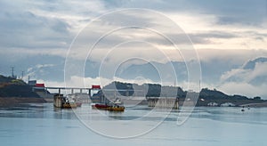 Stunning view of the Three Gorges Dam in China.