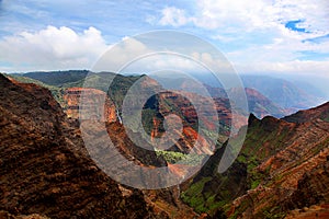 Stunning view of Waimea Canyon Kauai Hawaii