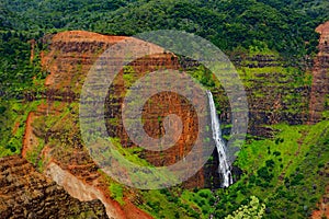 Stunning view into Waimea Canyon, Kauai, Hawaii