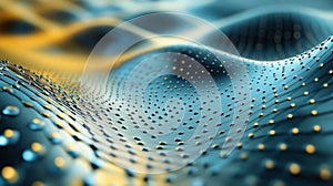 Futuristic Composite Material with Quantum Tunneling Patterns and Texture