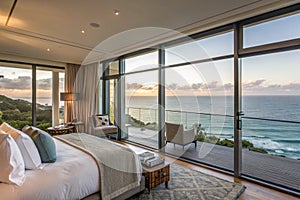 Waterfront suite with ocean views