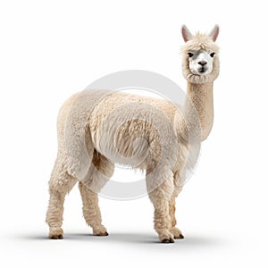 Stunning White Alpaca: Delicate Markings And Layered Fibers