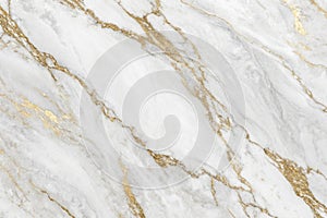 Luxury white gold marble texture background photo