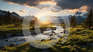 Stunning Wilderness Landscape: Golden Hour Beauty Captured With Canon Ef-s 15-85mm Lens