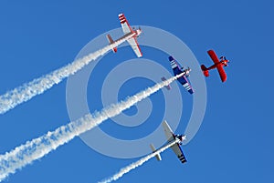 Stunt Planes in Formation