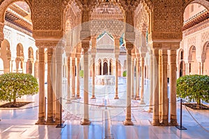Stunting Islamic architecture of Alhambra view, Granada photo