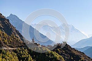 Stupa along Everest Base Camp trek just outside Namche Baazar, Nepal