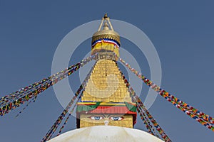 The stupa of Bodhnath in Kathmandu, Nepal