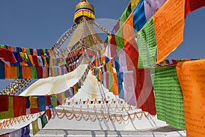 The stupa of Bodhnath in Kathmandu, Nepal