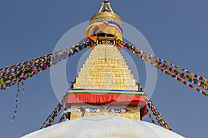 The stupa of Bodhnath in Kathmandu, Nepal