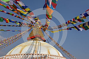 The stupa of Bodhnath in Kathmandu, Nepal