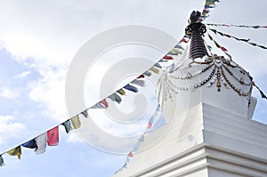 view from below the Epuyen stupa photo