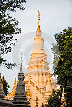 Stupa in cambodia phnom Penh