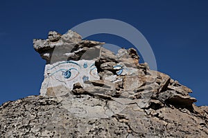 Stupa damaged by the latest earthquake in Nepal