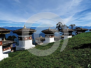 108 Stupa Dochula Pass - Stupa Chorten - Bhutan