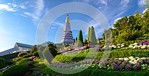 Stupa on Doi Inthanon. Chiang Mai, Thailand