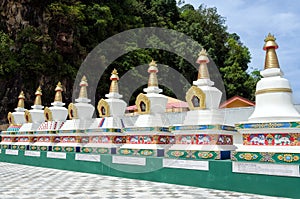 Stupa at Dudjom New Treasure Buddhist Society, Ipoh, Perak, Malaysia