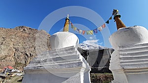 Stupa at jispa, himachal, India