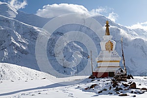 Stupa at Kicho Tal, Annapurna Circuit, Manang, Nepal