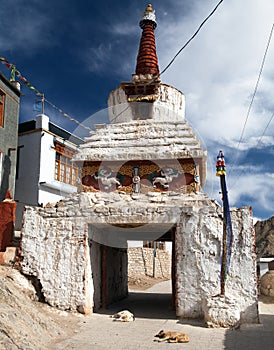 Stupa in Leh old town - Ladakh