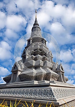 Stupa near the Silver Pagoda in Phnom Penh, Cambodia