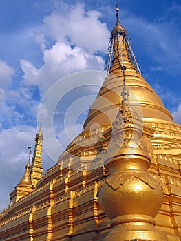 Stupa from the Paya Kuthodaw , Mandalay , Myanmar