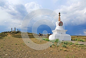 Stupa Suburgan - a Buddhist architectural and sculptural religious building