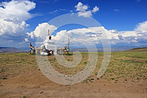 Stupa Suburgan - a Buddhist architectural and sculptural religious building