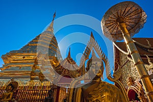 Stupa at Wat Phra That Doi Suthep in Chiang Mai